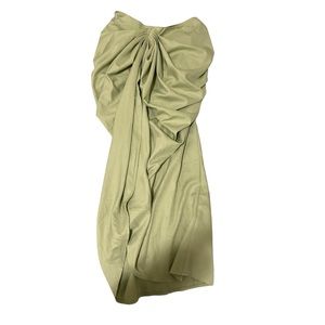 Prettylittlething Green Side Midi Skirt ( US 8)